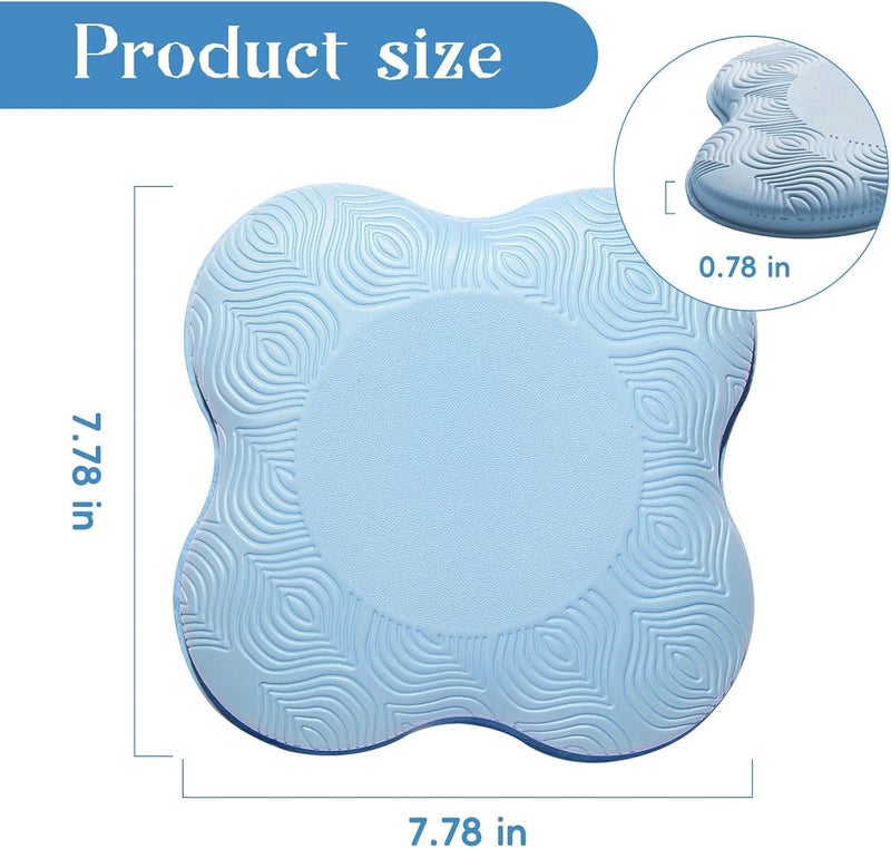 MBKHFLL 2 Packs Yoga Knee & Elbow Cushions - Extra Thick Foam for Knees, Elbows, Wrists, Hands & Head - Pilates & Kneeling Pads - Support Foam Pads for Women & Men - Image 2